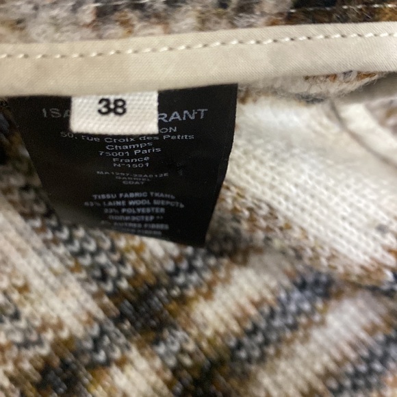 New with tag Isabel Marant Etoile plaid Gabriel coat - Picture 13 of 16